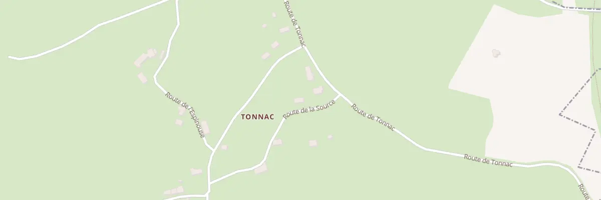 Plan du 6002 Tonnac à Sourniac
