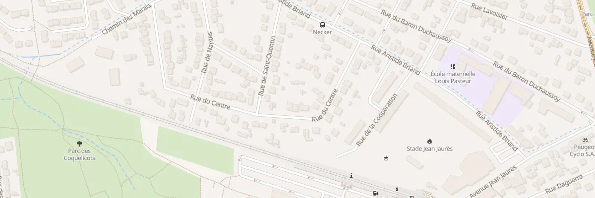 Plan du 20 Rue du Centre à Domont
