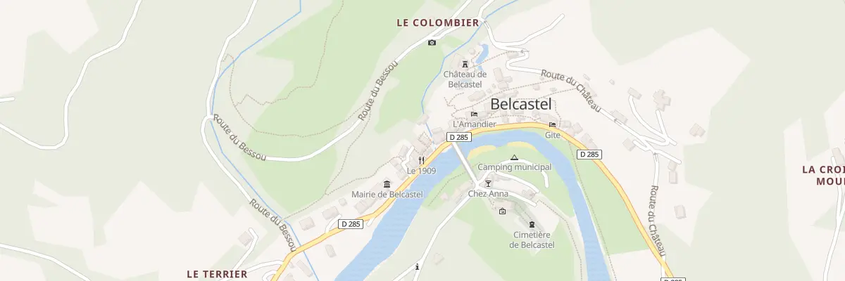 Plan du 5005 Belcastel à Belcastel