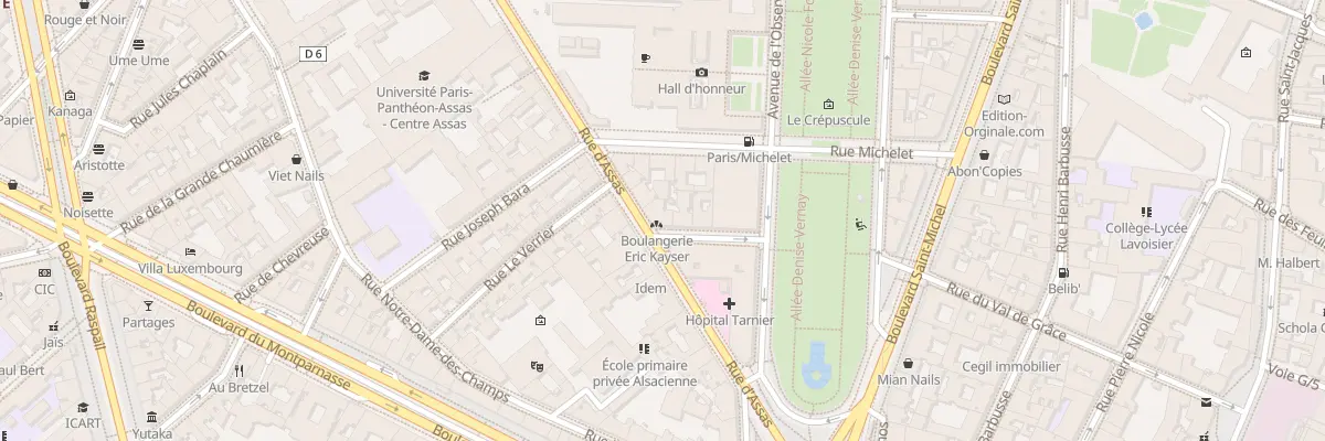 Plan du 87 Rue d’Assas à Paris 6e Arrondissement