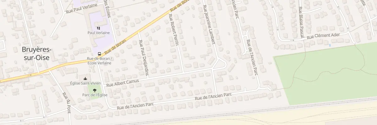Plan du 21 Rue Albert Camus à Bruyères-sur-Oise