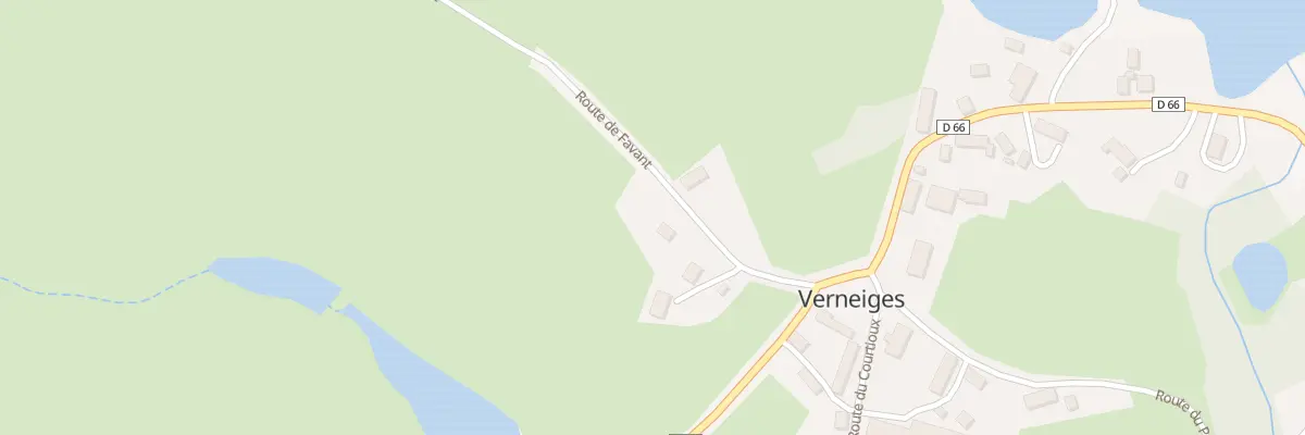 Plan du 3 Rte de Favant à Verneiges