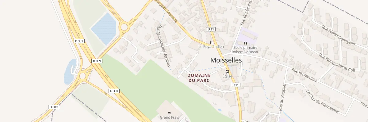 Plan du 8 Rue Élise Deroche à Moisselles