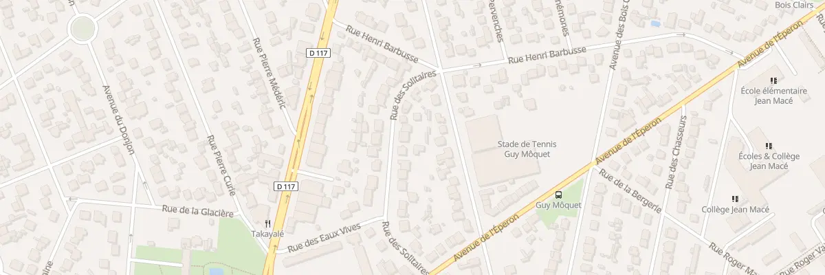 Plan du 9 Rue des Solitaires à Sainte-Geneviève-des-Bois