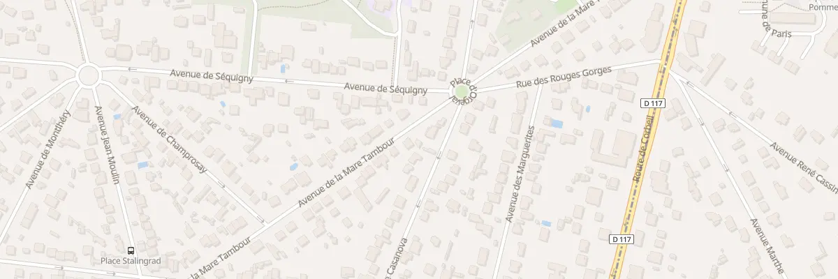 Plan du 2T Av Danielle Casanova à Villemoisson-sur-Orge