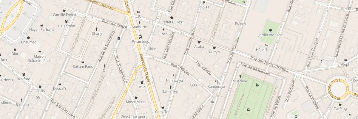 Plan du 37 Rue Sainte-Anne à Paris 1er Arrondissement