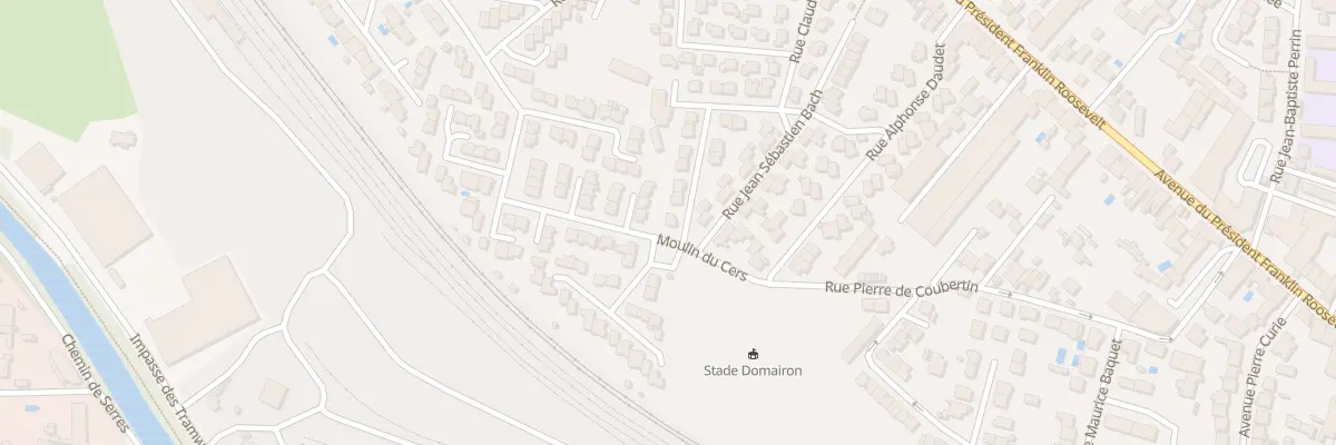 Plan du 1 Rue Charles Gounod à Carcassonne