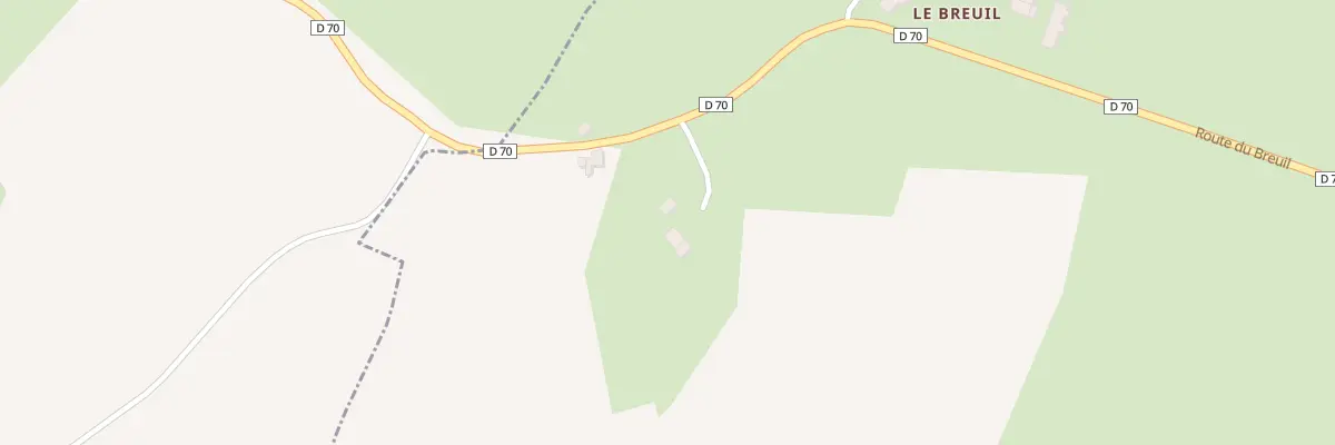Plan du 9277F Le Breuil à Marçais
