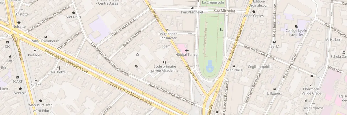 Plan du 130 Rue d’Assas à Paris 6e Arrondissement