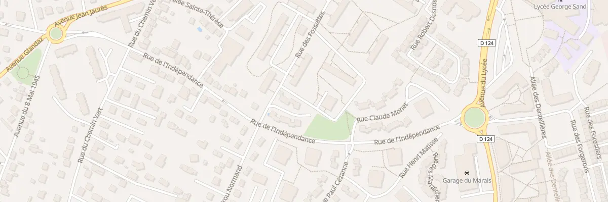 Plan du 14 Rue Claude Monet à Domont
