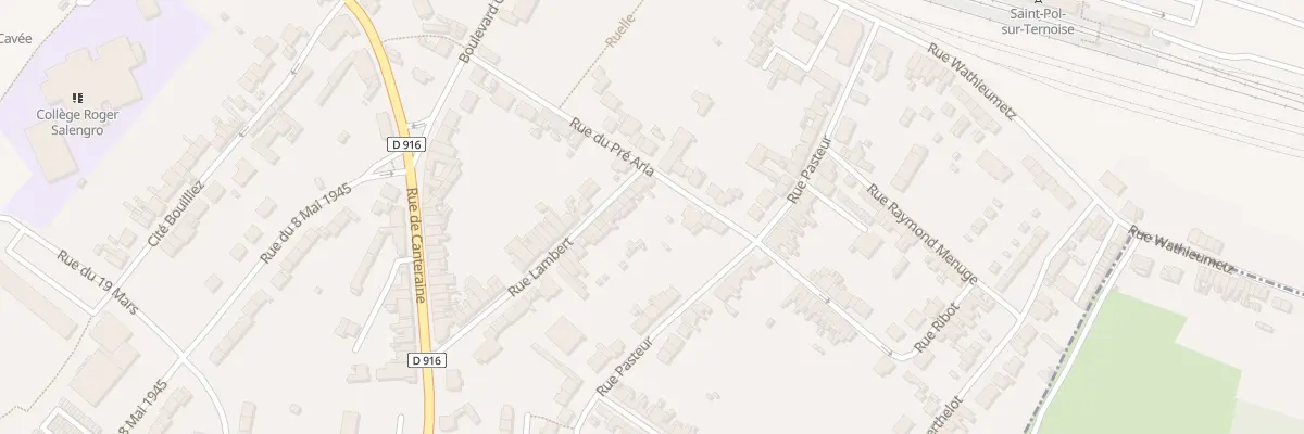 Plan du 34 Rue Lambert à Saint-Pol-sur-Ternoise