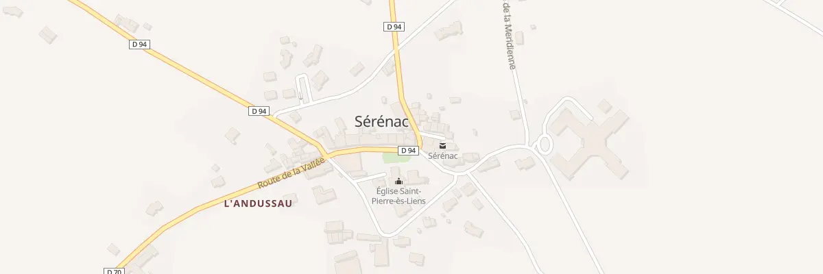 Plan du 1 Rte de la Foret à Sérénac