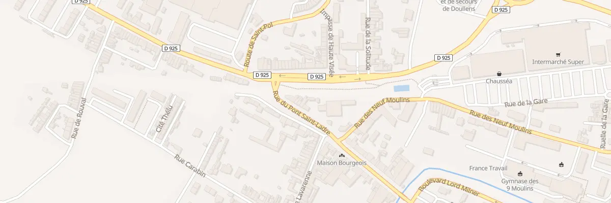 Plan du 27 Rue du Pont Saint-Ladre à Doullens
