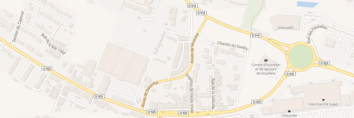 Plan du 13 Rle Rouse à Doullens