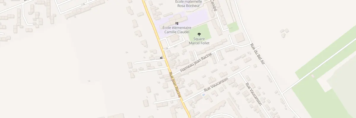 Plan du 5 Rue Jean Racine à Amiens
