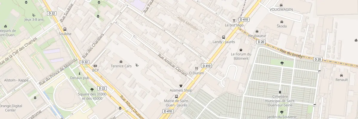 Plan du 35 Rue Amilcar Cipriani à Saint-Ouen-sur-Seine