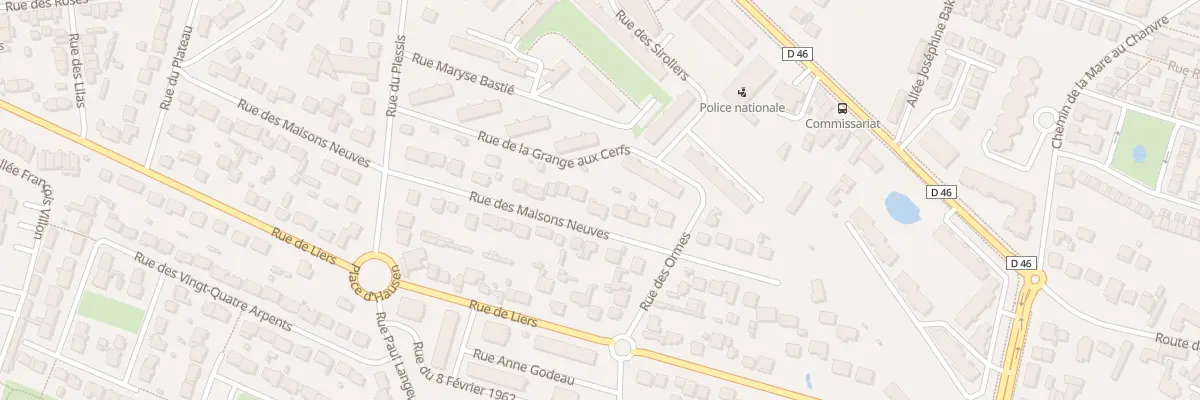 Plan du 33 Rue des Maisons Neuves à Sainte-Geneviève-des-Bois