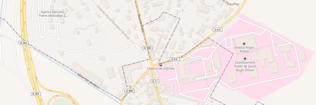 Plan du 1B Che de Viarmes à Moisselles