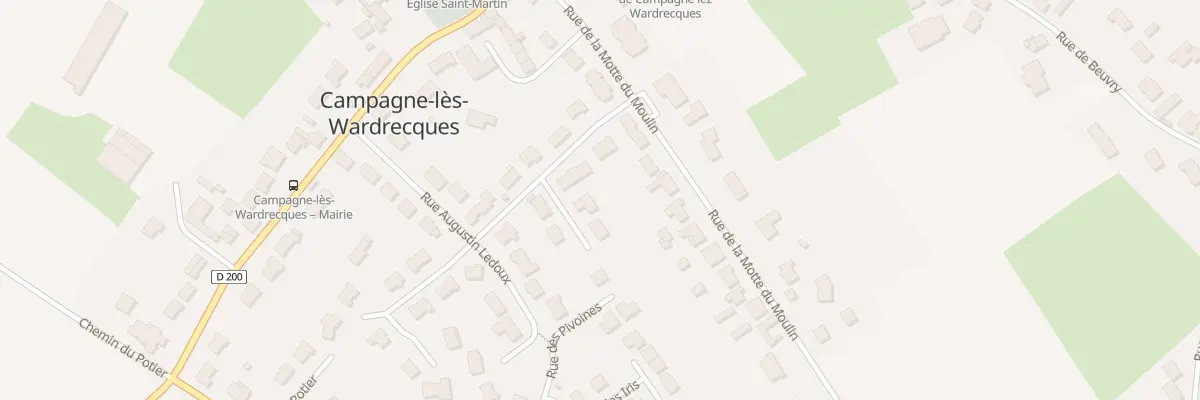 Plan du 2 Rue Jacques Vanneuville à Campagne-lès-Wardrecques