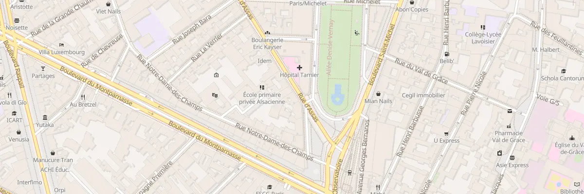 Plan du 136 Rue d’Assas à Paris 6e Arrondissement