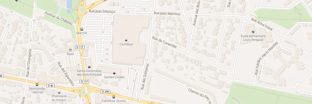 Plan du 59 Rue des Solitaires à Sainte-Geneviève-des-Bois