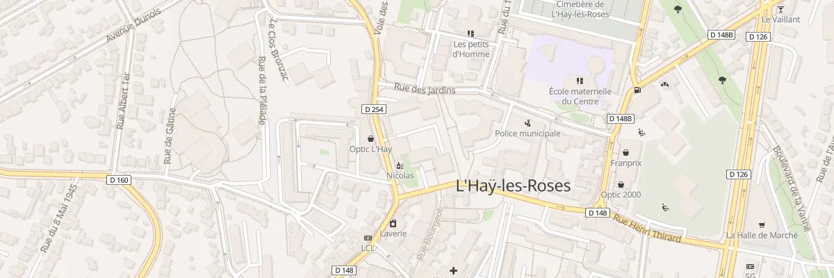 Plan du 8 All des Polyanthas à L’Haÿ-les-Roses