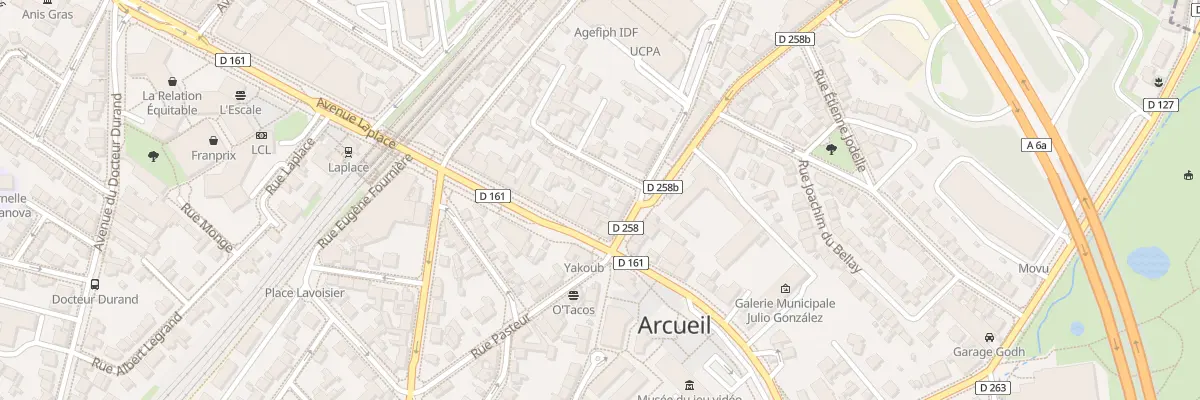Plan du 5 Rue de Stalingrad à Arcueil