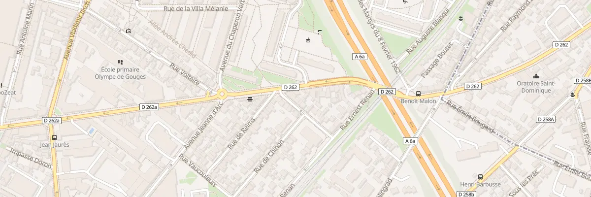 Plan du 1 Rue du 19 Mars 1962 à Arcueil