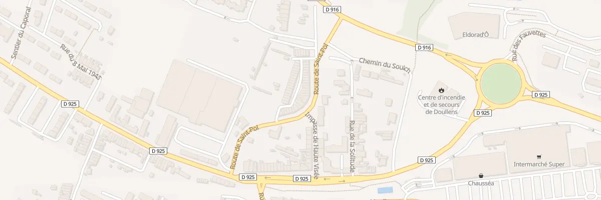 Plan du 24 Rte de Saint-Pol à Doullens