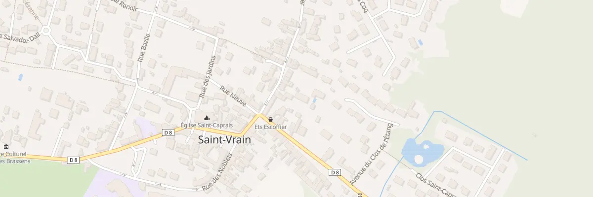 Plan du 1 Rue St Caprais à Saint-Vrain
