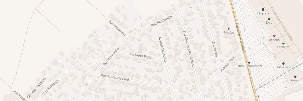 Plan du 2 Rue Denis Papin à Domont