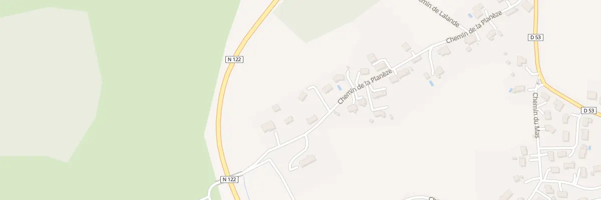 Plan du 22 Che de la Planèze à Sansac-de-Marmiesse