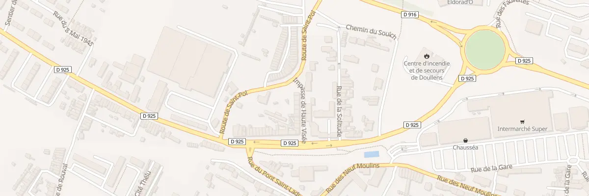 Plan du 18 Rue de Haute Visée à Doullens