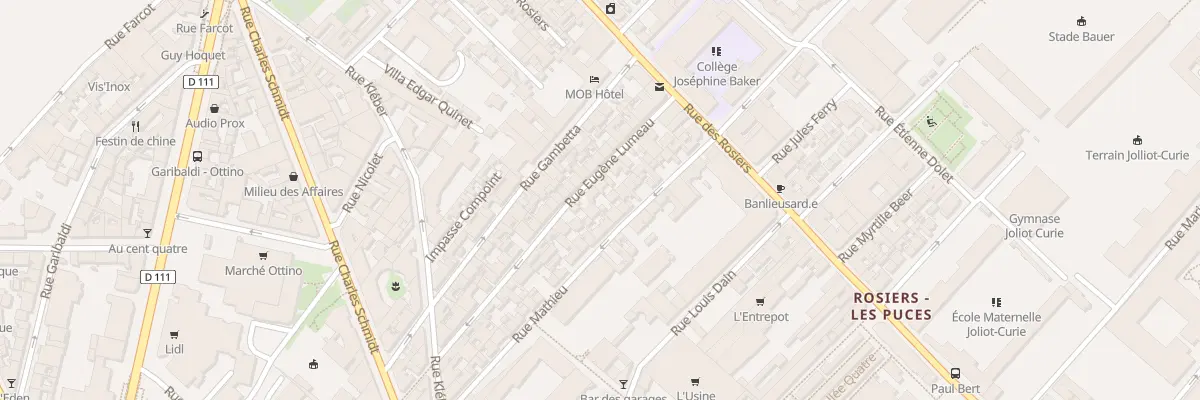 Plan du 17 Rue Eugène Lumeau à Saint-Ouen-sur-Seine