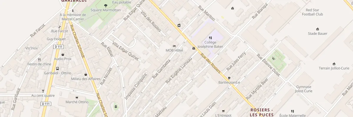 Plan du 11 Rue Gambetta à Saint-Ouen-sur-Seine