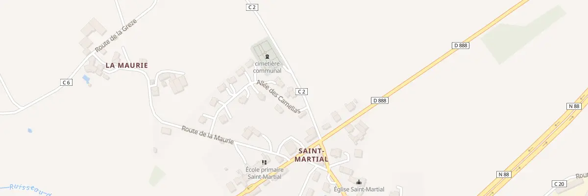 Plan du 5232 Saint Martial à Tauriac-de-Naucelle