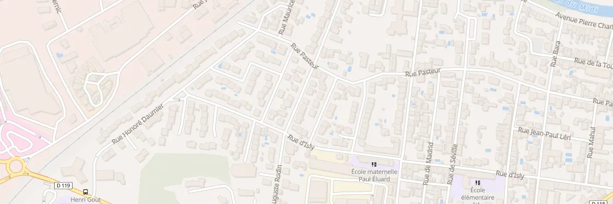 Plan du 20 Rue Auguste Rodin à Carcassonne