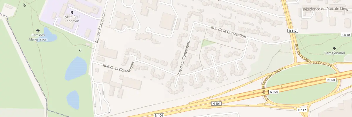 Plan du 174 Rue de la Convention à Sainte-Geneviève-des-Bois