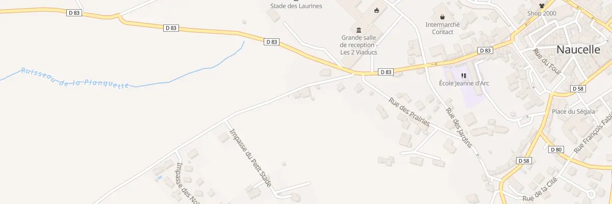 Plan du 5 Rte de Magrin à Naucelle