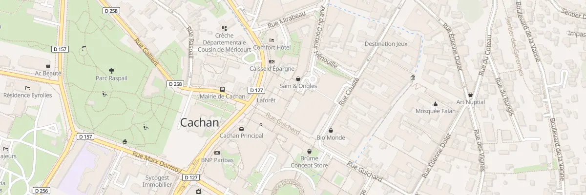 Plan du 6 Av Cousin de Méricourt à Cachan