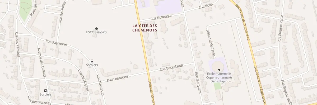 Plan du 68 Av Edmond Flamand Saint Pol à Dunkerque