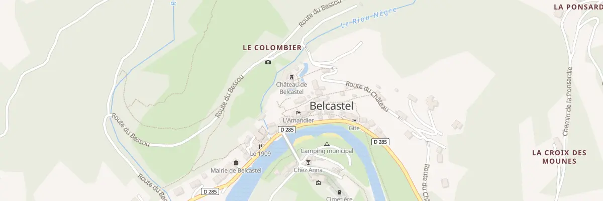 Plan du 5130 Belcastel à Belcastel