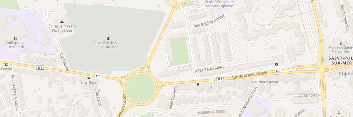 Plan du 3 All Boileau Saint Pol à Dunkerque