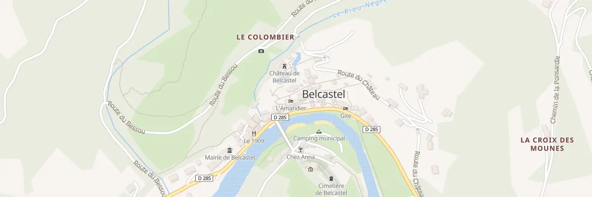 Plan du 5015 Belcastel à Belcastel