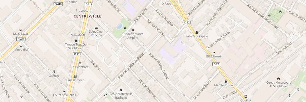 Plan du 24 Rue Ambroise Croizat à Saint-Ouen-sur-Seine