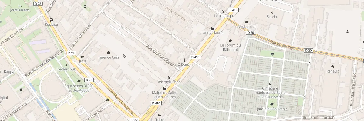 Plan du 32 Bd Jean Jaurès à Saint-Ouen-sur-Seine