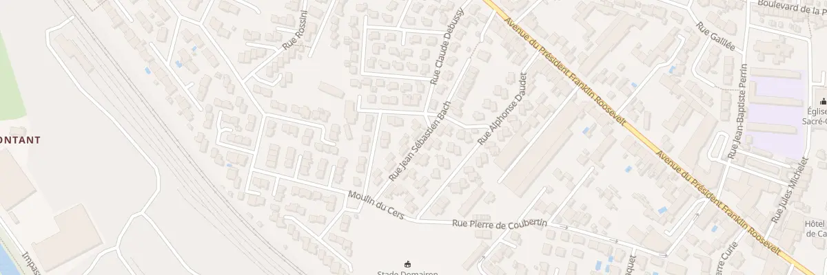 Plan du 13 Rue Jean Sébastien Bach à Carcassonne