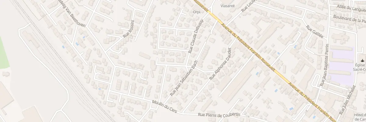 Plan du 4 Rue Wolfgang A Mozart à Carcassonne