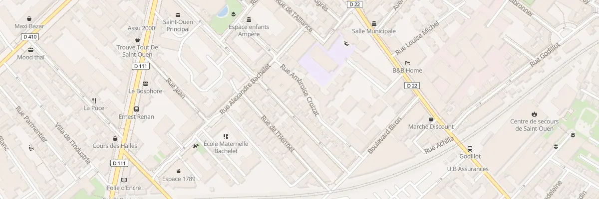 Plan du 23 Rue Ambroise Croizat à Saint-Ouen-sur-Seine