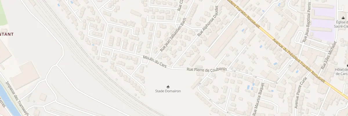 Plan du 5 Rue Alphonse Daudet à Carcassonne